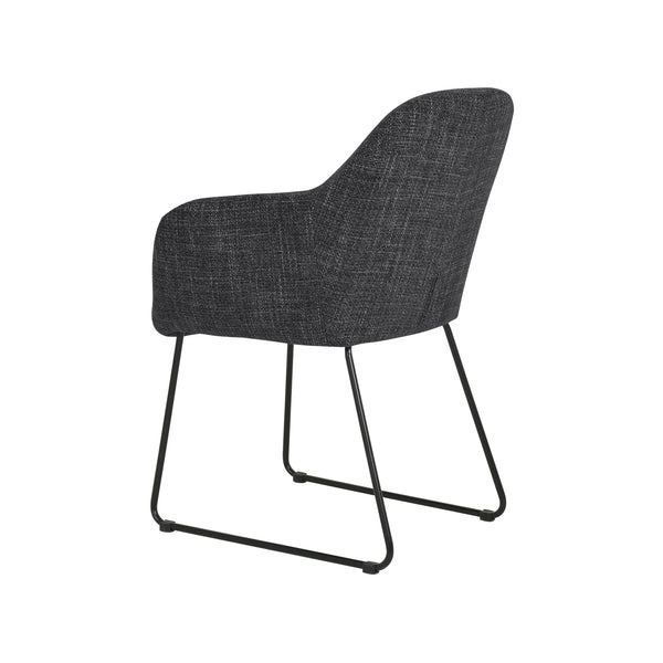 Ariana : Dining Chair Black Fabric