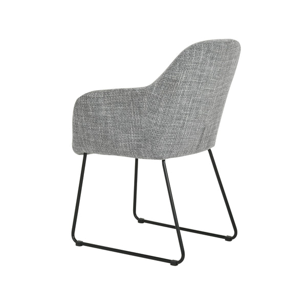 Ariana : Dining Chair Grey Fabric