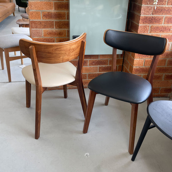 Bardon : Dining Chair in Blackwood Black PU