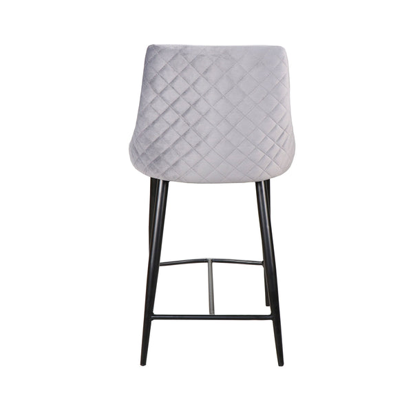 Cassia : Bar Stool Slate Velvet