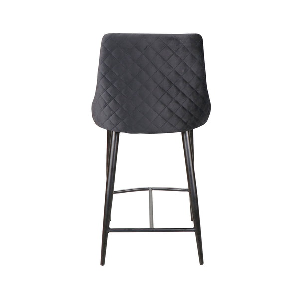 Cassia : Bar Stool Black Velvet