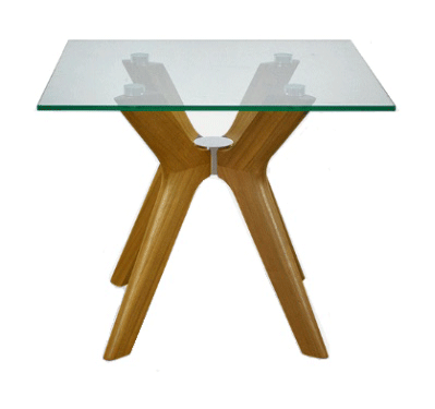 Cayman lamp table white oak