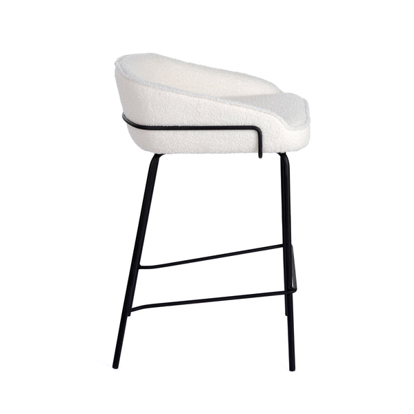 Duke : Bar Stool Ivory