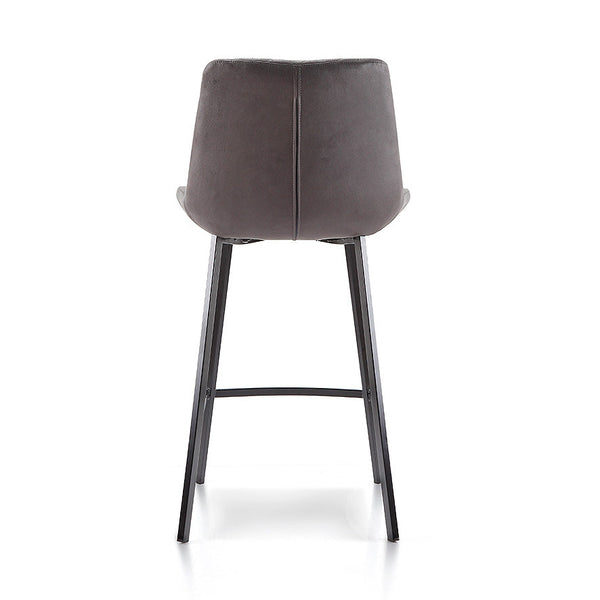 Flynn : Bar Stool Ultra Suede Charcoal