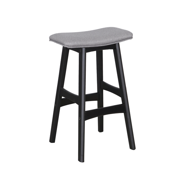 Gangnam Bar Stool Black mushroom fabric