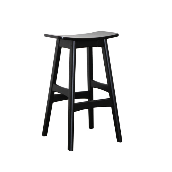 Gangnam : Bar Stool Solid Seat Black