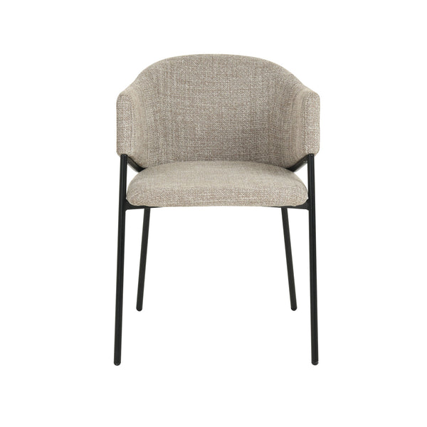 Ivy : Dining Chair Almond Fabric