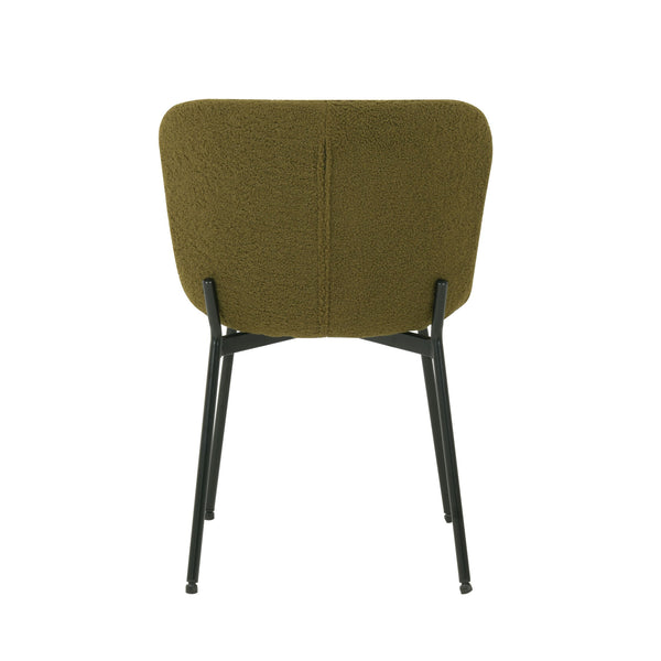 Jed : Dining Chair Olive Fabric