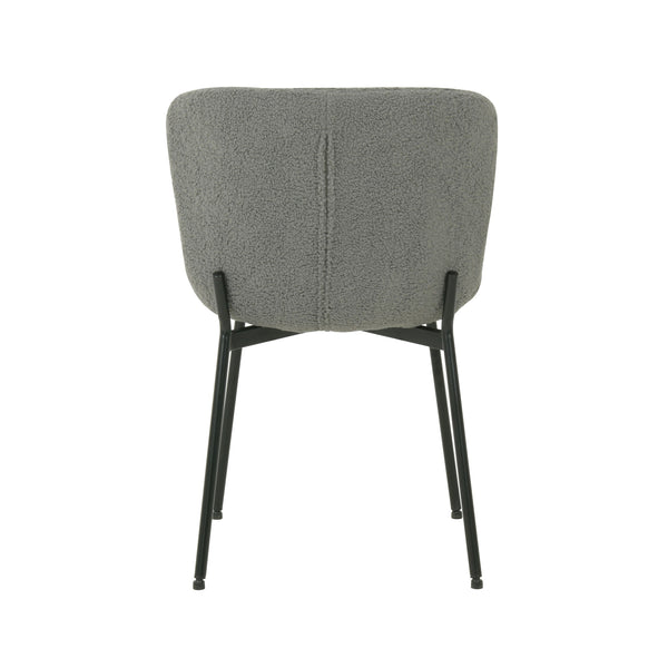 Jed : Dining Chair Grey Fabric
