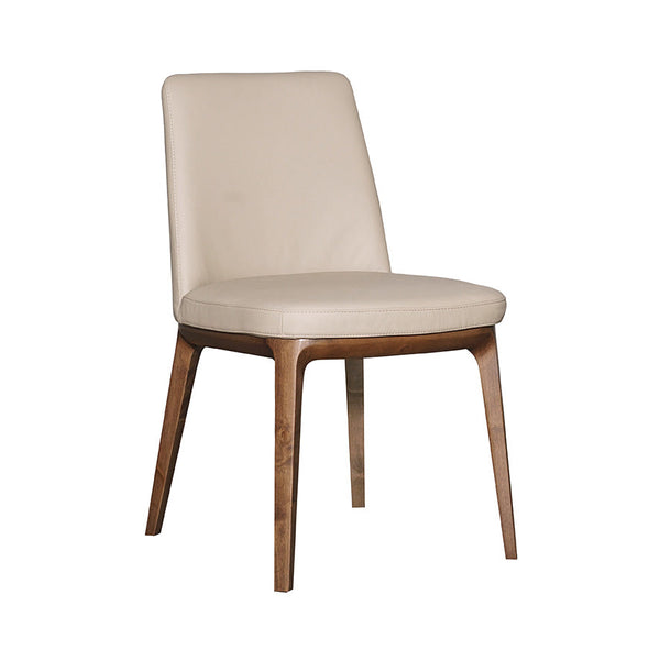 Juno : Dining Chair Light Walnut / Clay Leather