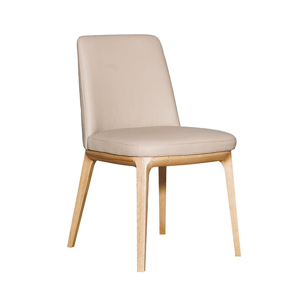 Juno : Dining Chair Natural / Clay Leather