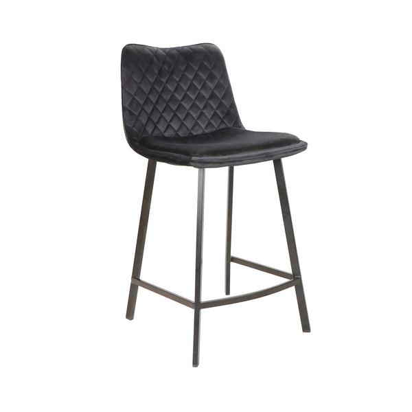 Kenya : Bar Stool Black Velvet