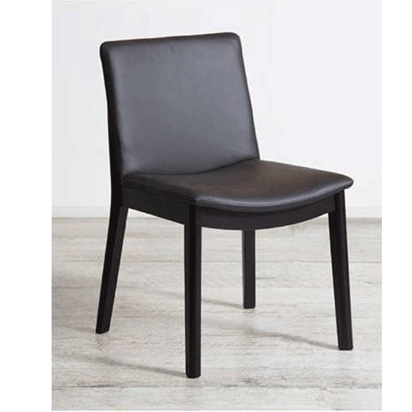 Koda : Dining Chair Leather Upholstery / Oak Leg