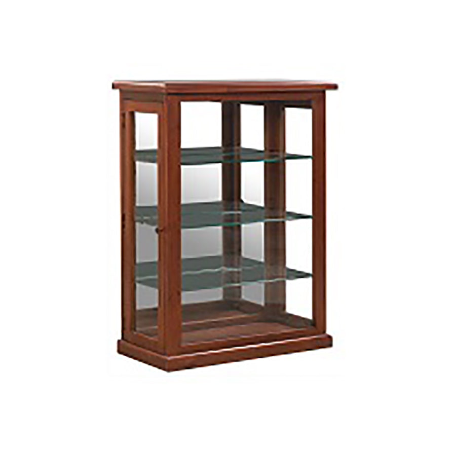 Krystal : Half Display Cabinet Antique Walnut