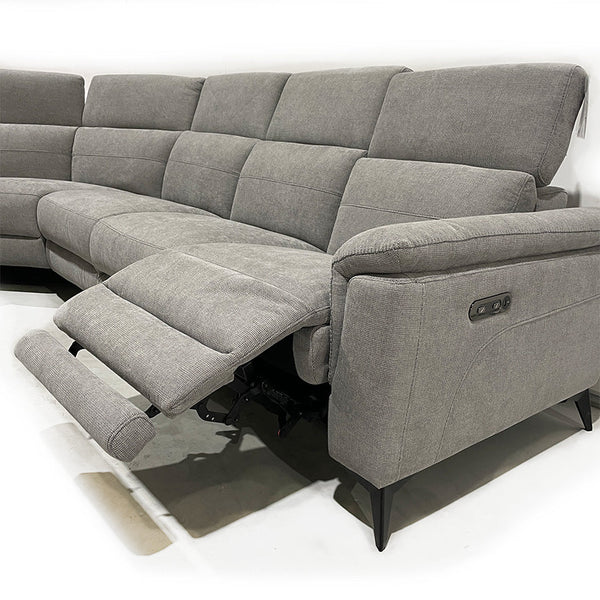 Lagoon : Fabric Corner Sofa Electric Recliner