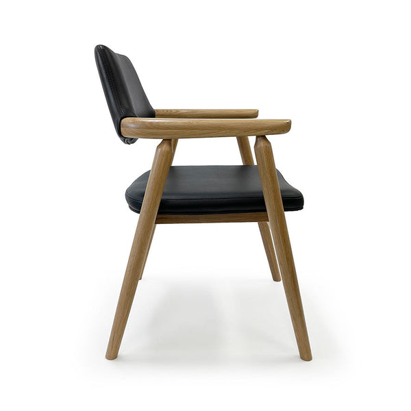 Lotus Arm : Dining Chair in American Oak