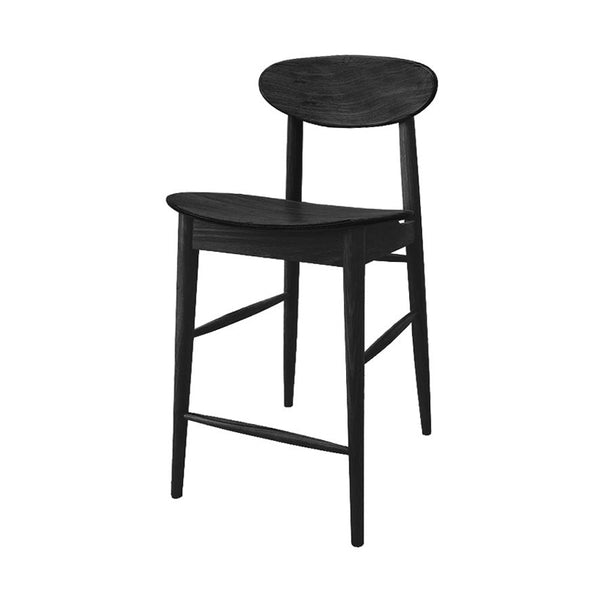 Abigale : Bar Stool in Black American Oak