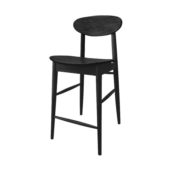 Abigale : Bar Stool in Black American Oak