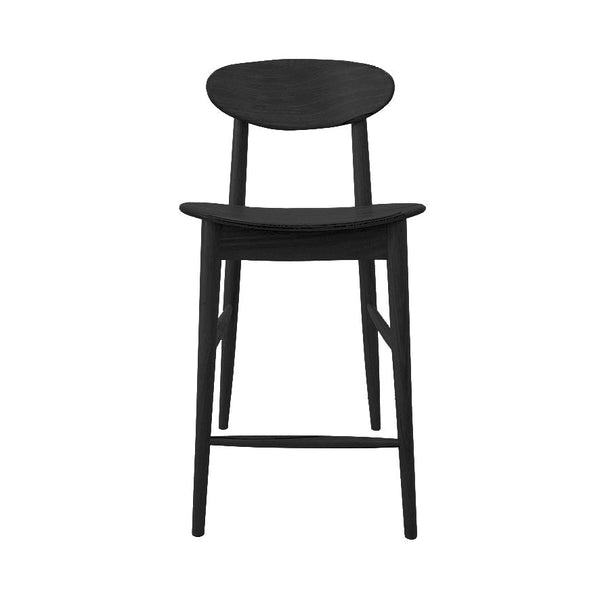 Abigale : Bar Stool in Black American Oak