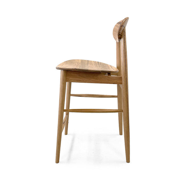 Abigale : Bar Stool in Solid Natural Wood