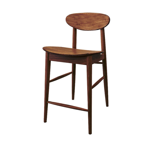 Abigale : Bar Stool in Solid Blackwood