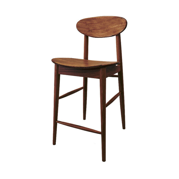 Abigale : Bar Stool in Solid Blackwood