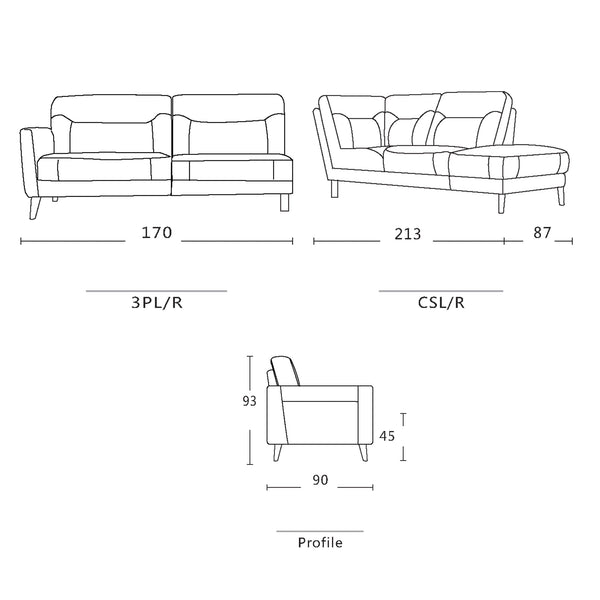 Maison : Corner Chaise Sofa