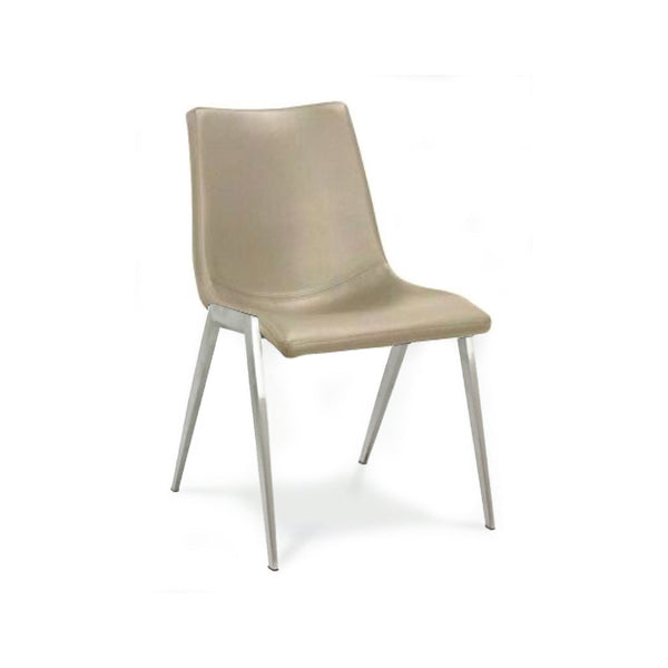 Nadia : Dining Chair Brushed Stainless Frame