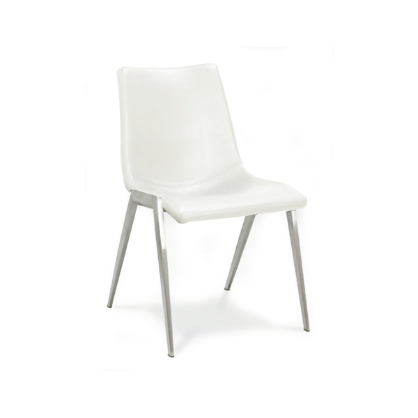 Nadia : Dining Chair Brushed Stainless Frame