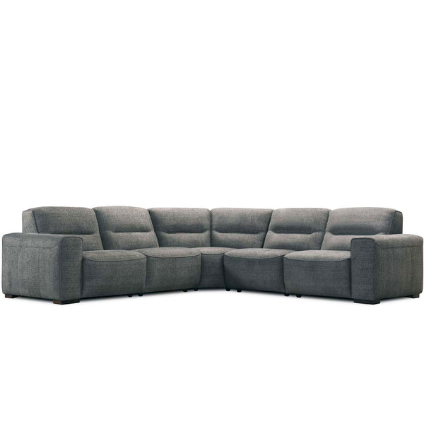 Samantha : Modular Corner Sofa in Leather or Fabric - Modern Home Furniture