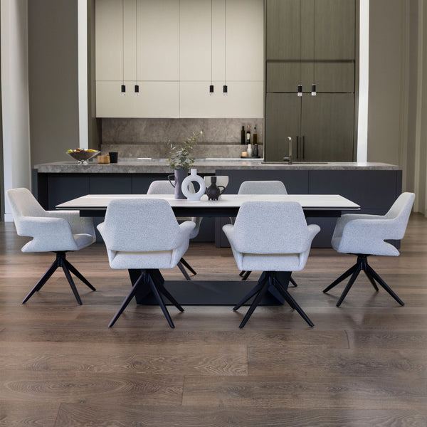 Symphony : Extension Dining Table with 8 Stella Chairs