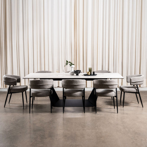 Symphony : Dining Table with 8 Laurence Chairs