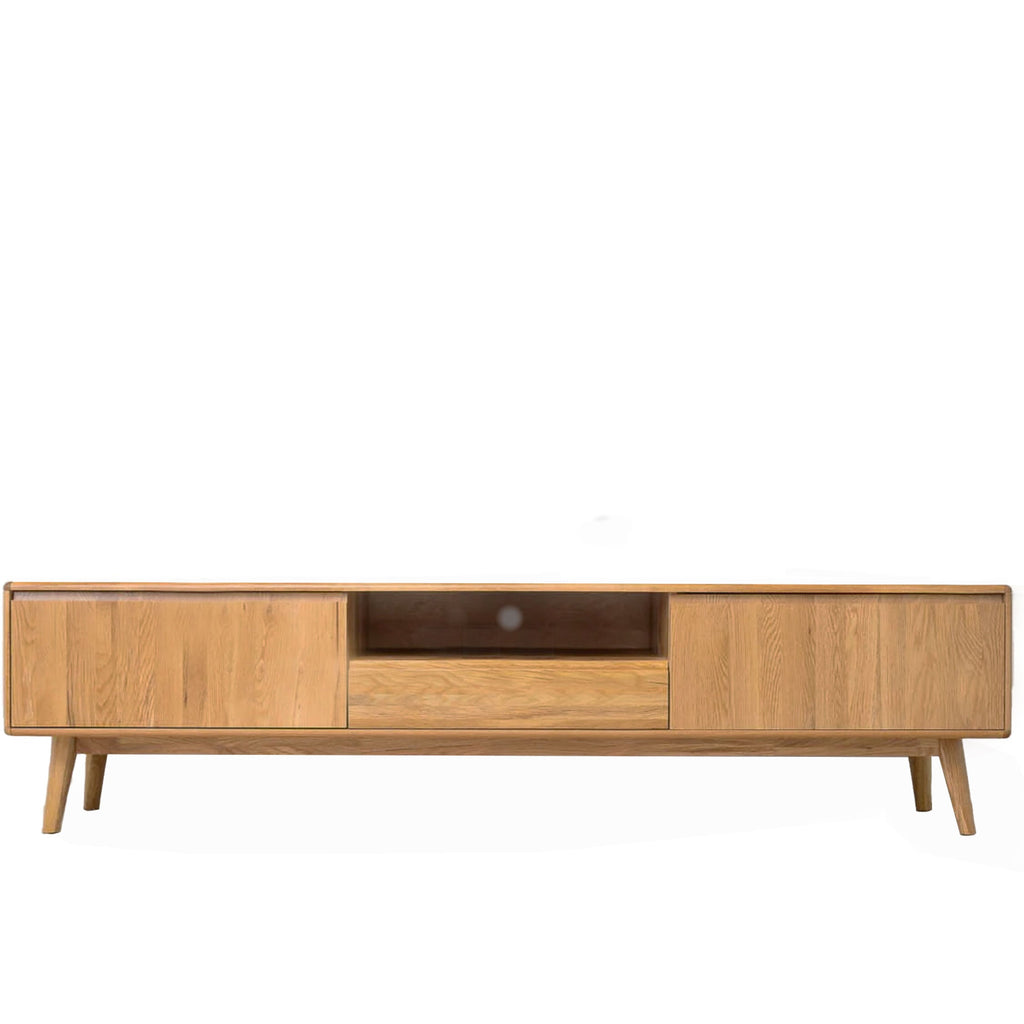 Abigale : TV Unit in American Oak 1.8m - 2.2m