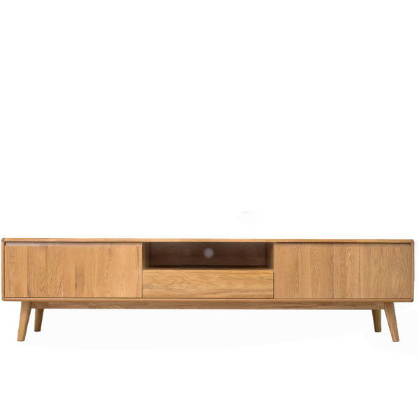 Abigale : TV Unit in American Oak 1.8m - 2.2m